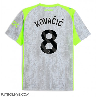 Camiseta Manchester City Mateo Kovacic #8 Tercera Equipación 2025-26 manga corta Camiseta Manchester City Mateo Kovacic #8 Tercera Equipación 2025-26 manga corta